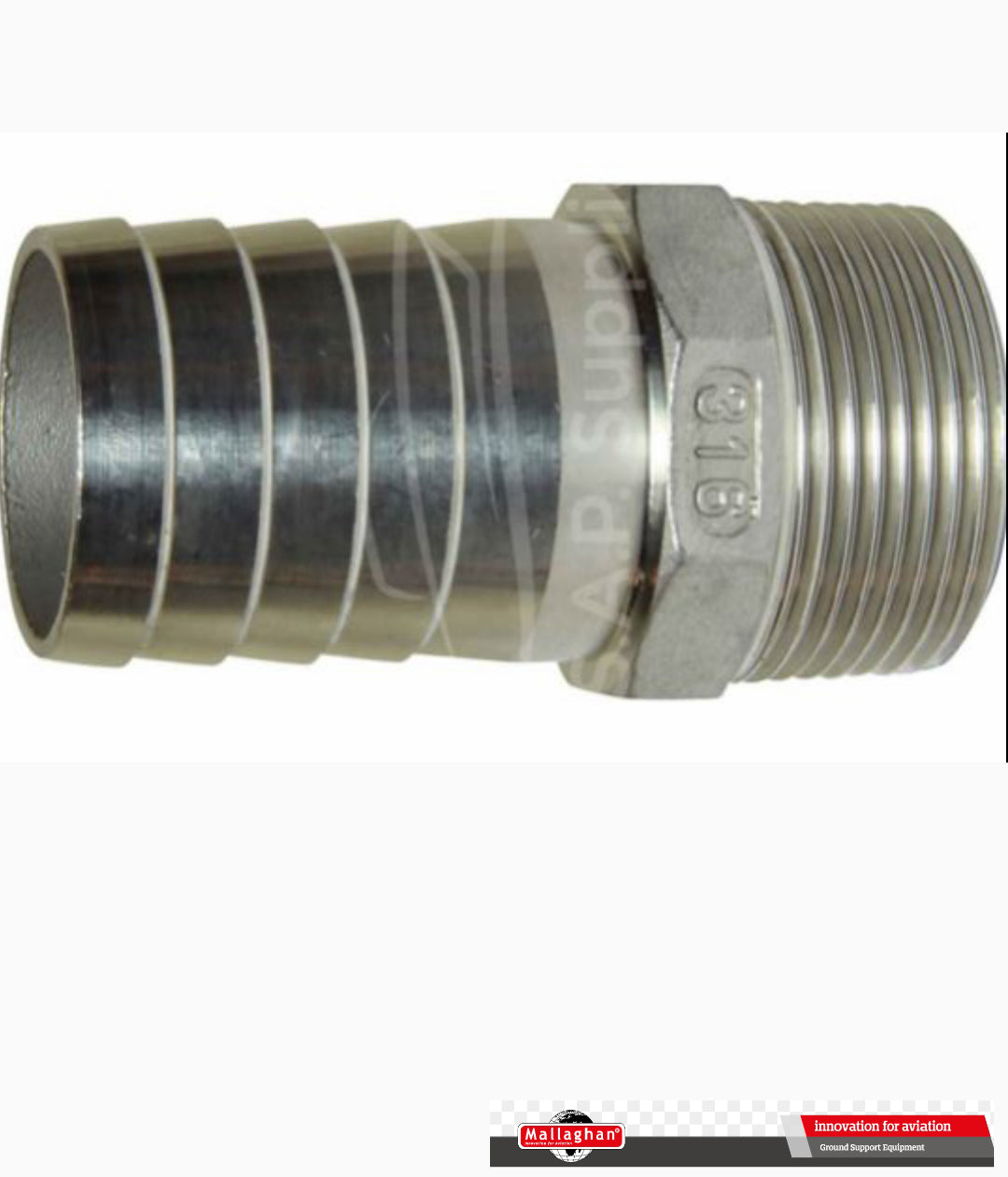 HOSETAIL, 1 1/2 INCH MALE S STEEL