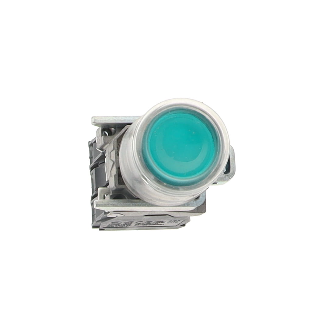 BUTTON, PUSH GREEN LED W/ CONTACT