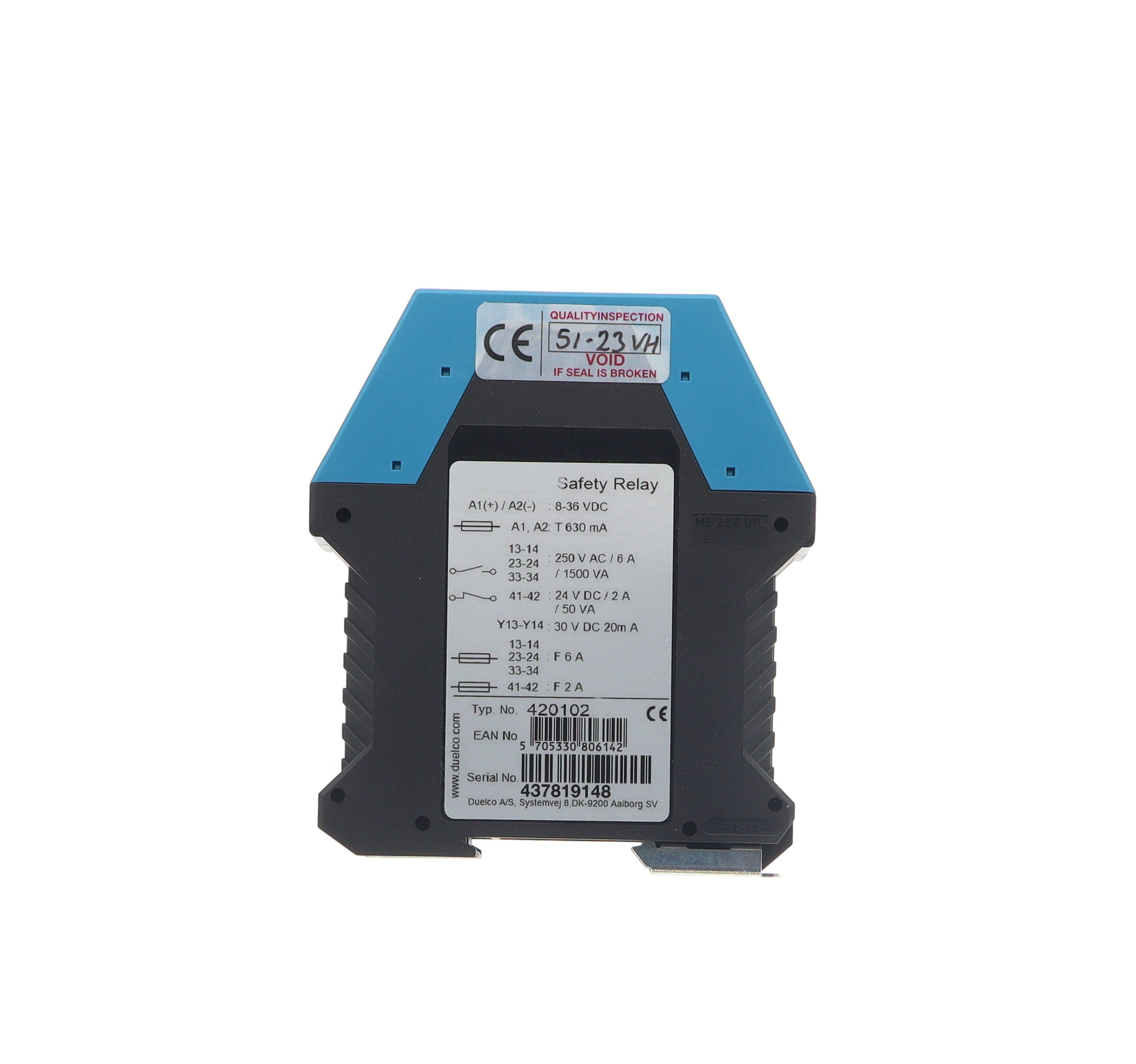 RELAY, EMERGENCY STOP MONIT O-RING 8-36VDC