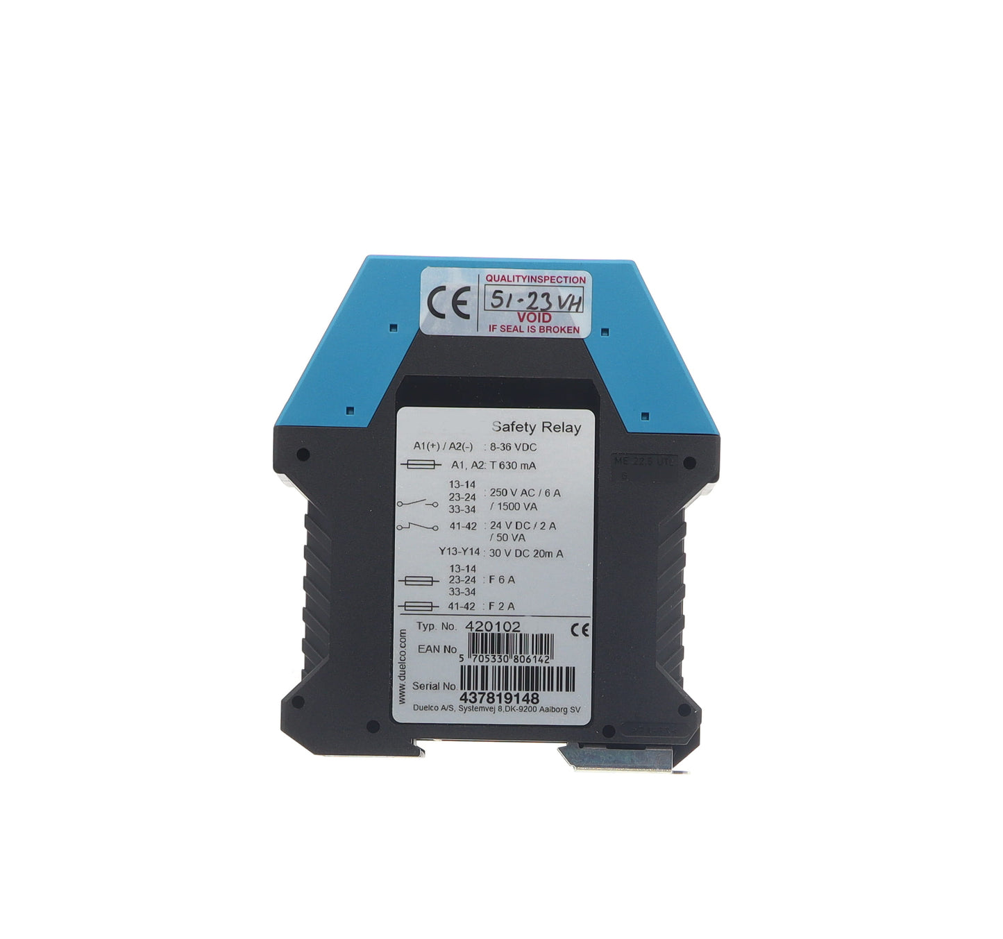 RELAY, EMERGENCY STOP MONIT O-RING 8-36VDC
