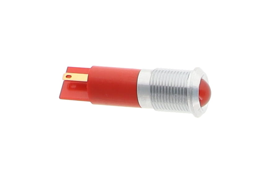 INDICATOR, PANEL MOUNT RED 12V 14MM