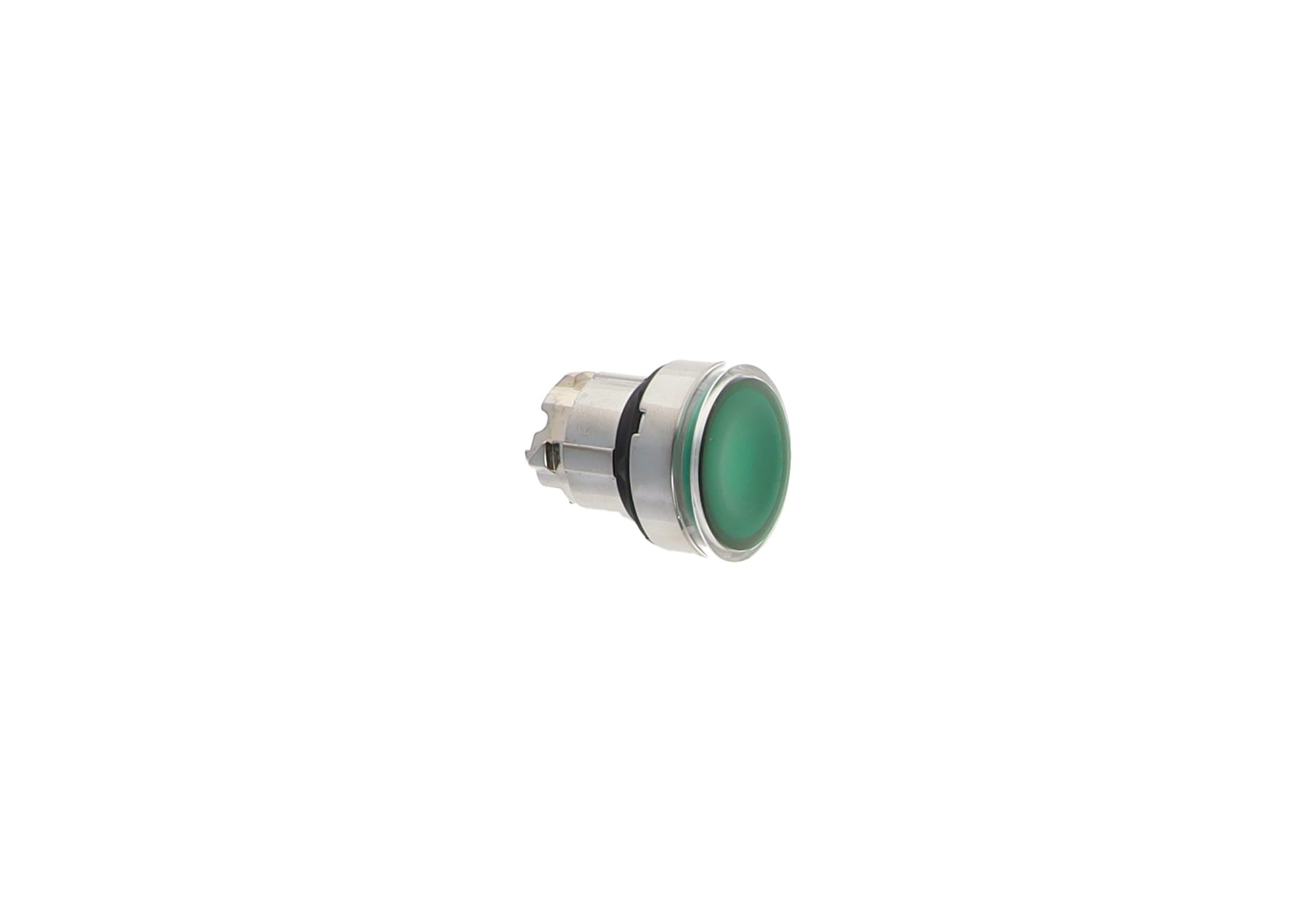 HEAD, ILL FLUSH GREEN P/PUSH LED
