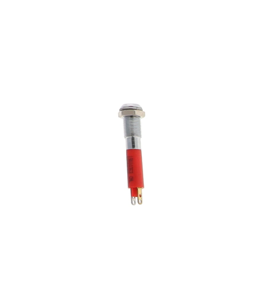 INDICATOR, LED 6MM FLUSH RED 24V