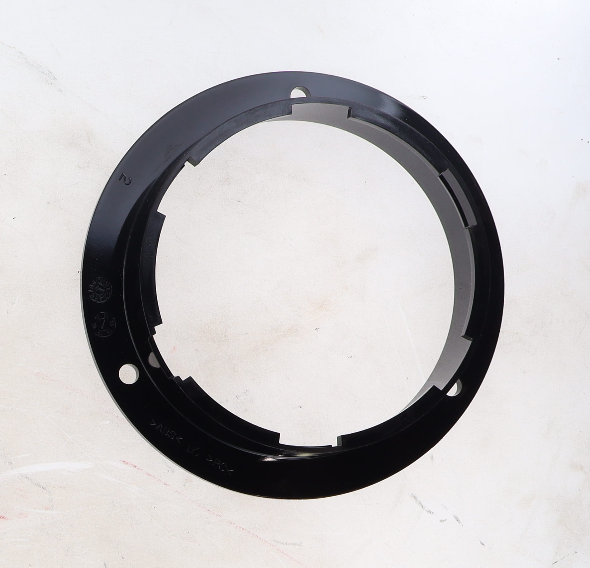 FLANGE, LIGHT MOUNT FOR 4 INCH ROUND BLACK
