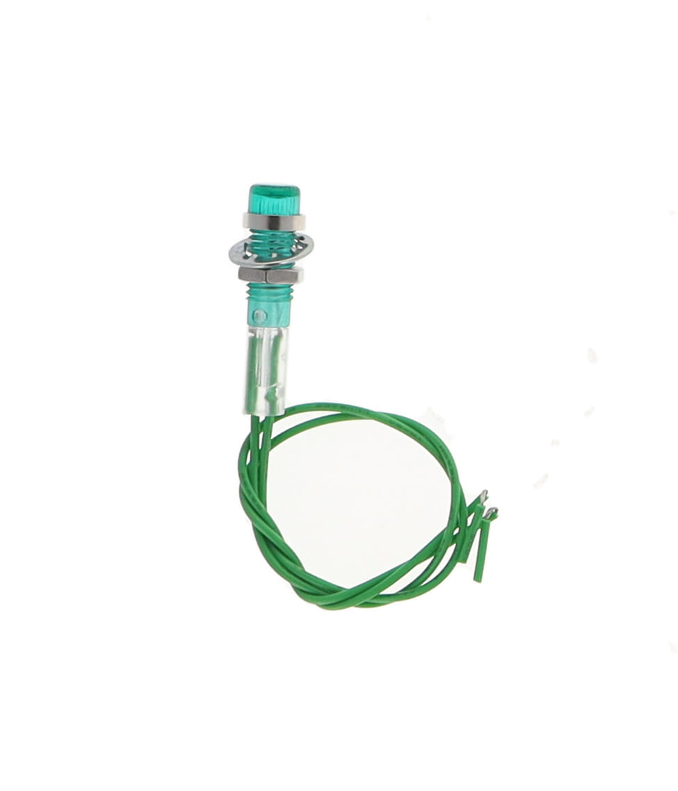 INDICATOR, GREEN 6.4MM PANEL MOUNT (N2S)