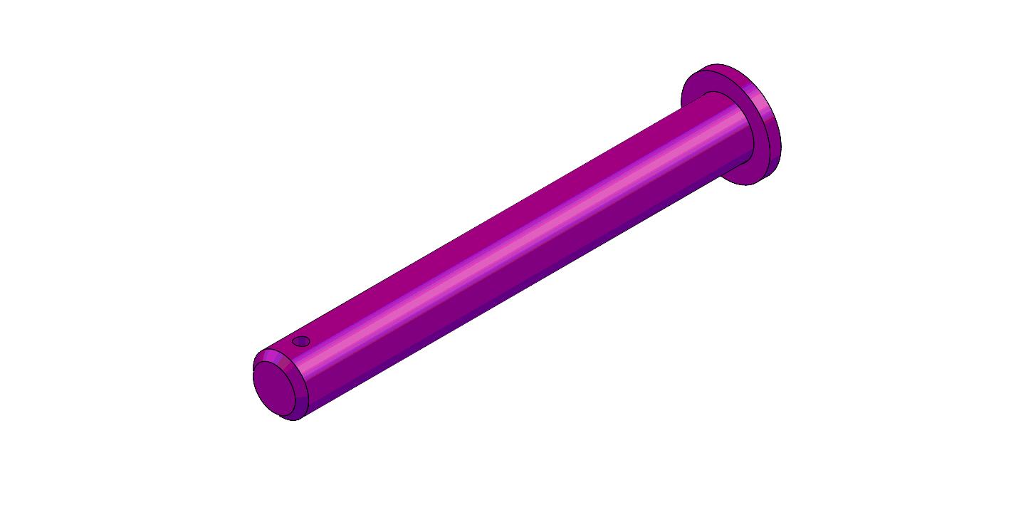 PIN, ROUND HEAD SINGLE SIDE BOLTED