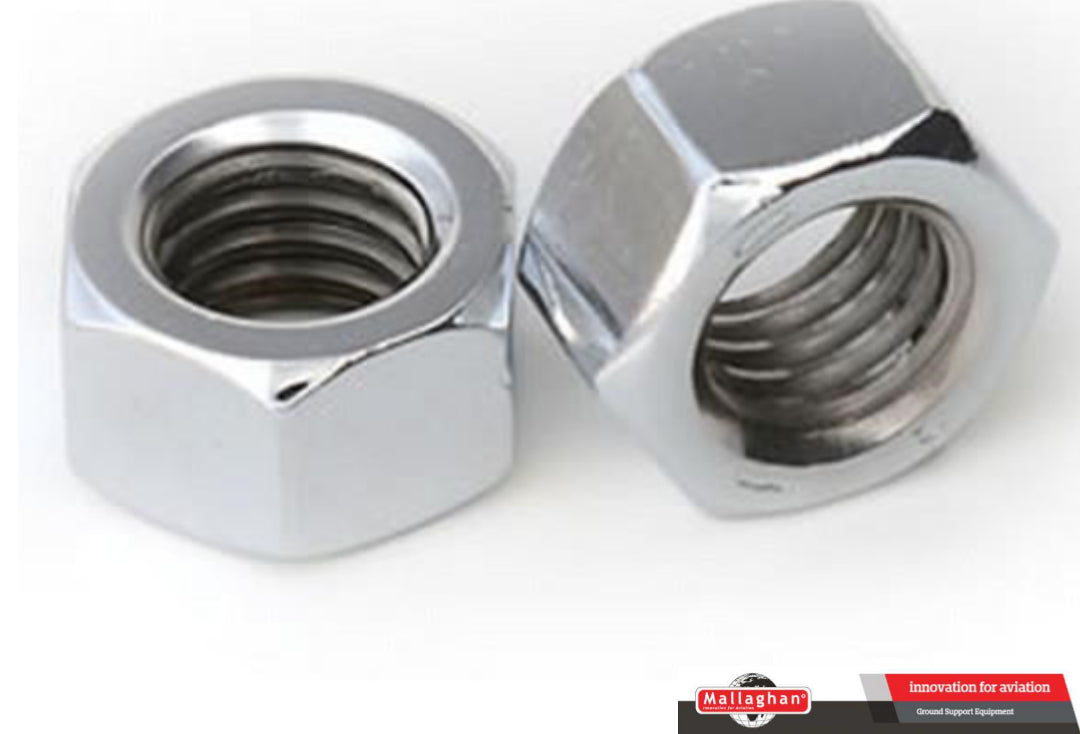 NUT, PLAIN HEX HT 8.0 BZP M6