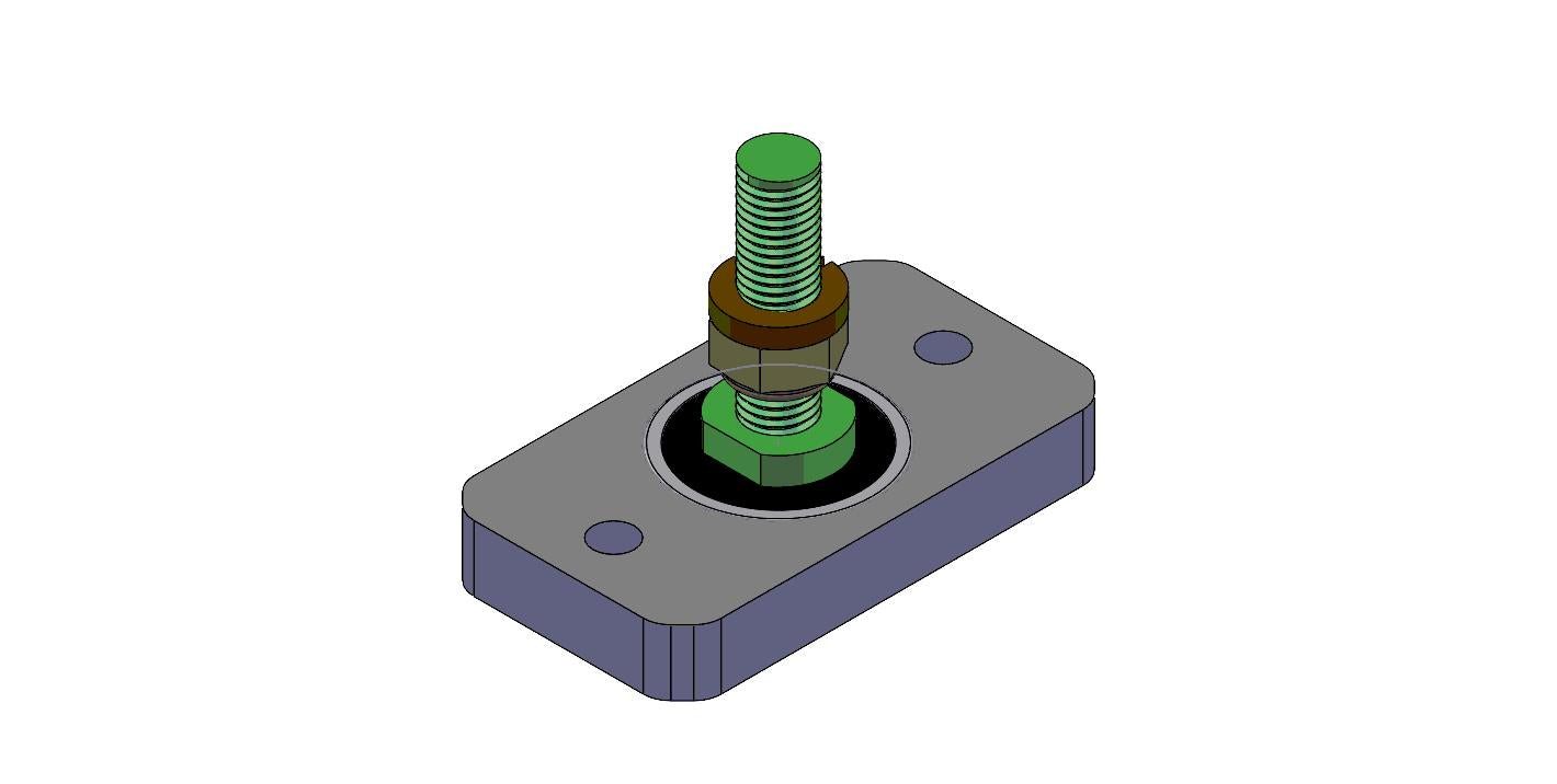 FOOT, FOLDING DOOR ASSEMBLY LOWER PIVOT