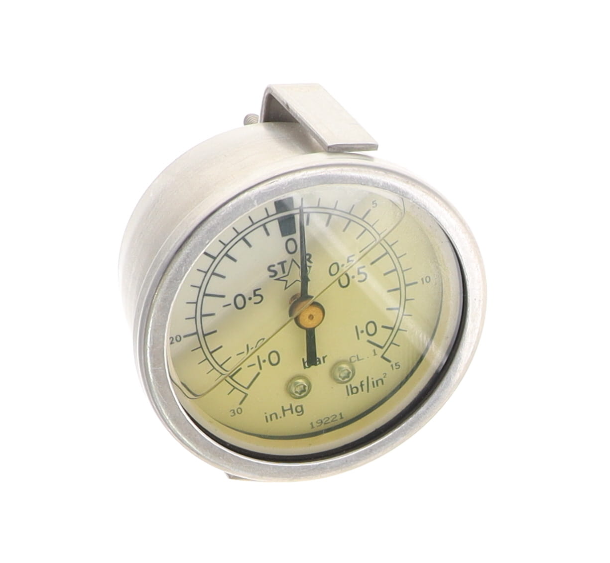 GAUGE, COMPOUND PRESSURE 30IN MERC +15PSI