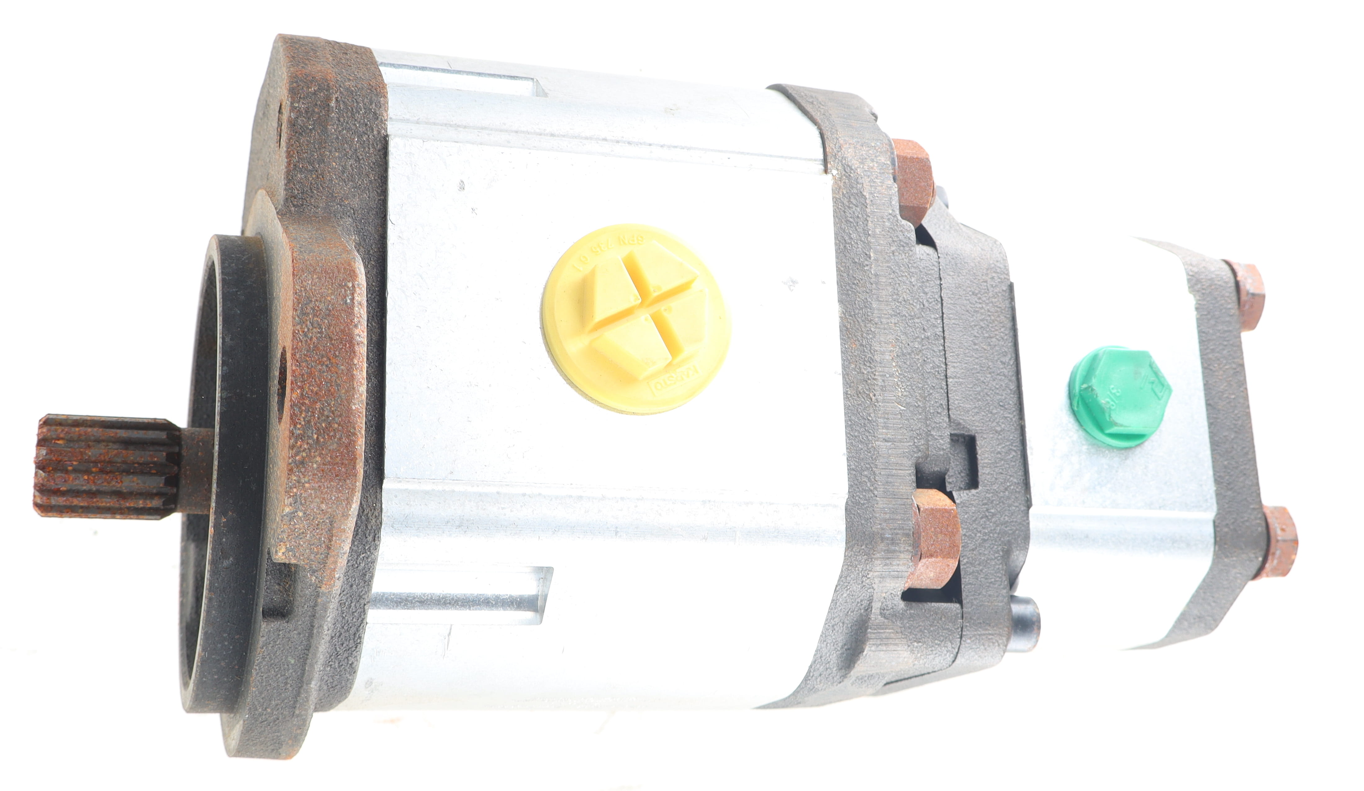 PUMP, HYD TANDEM SPLINED SHAFT 2 BLT CW