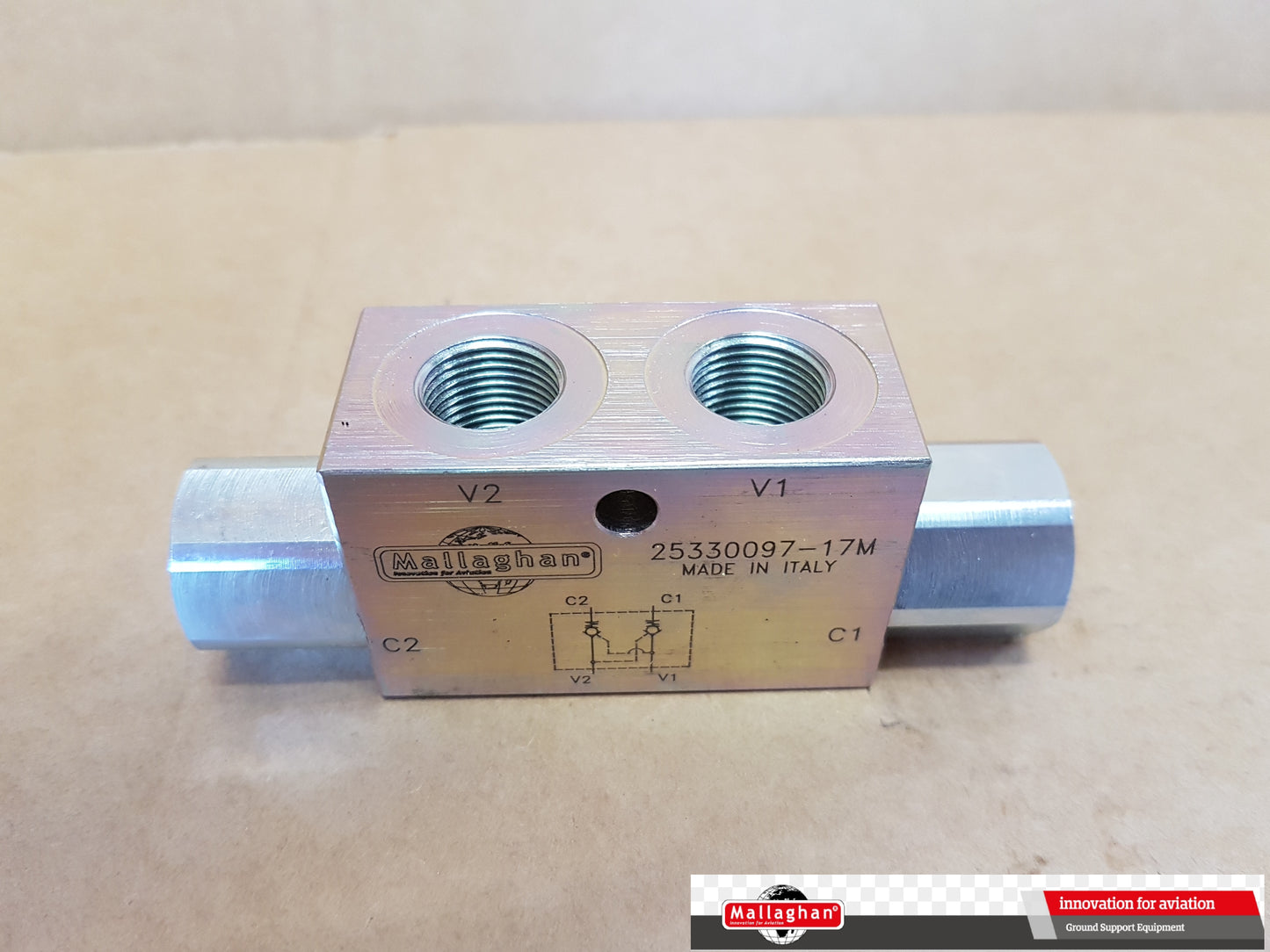VALVE, 3/8 INCH DUAL PILOT OPERATED CHECK