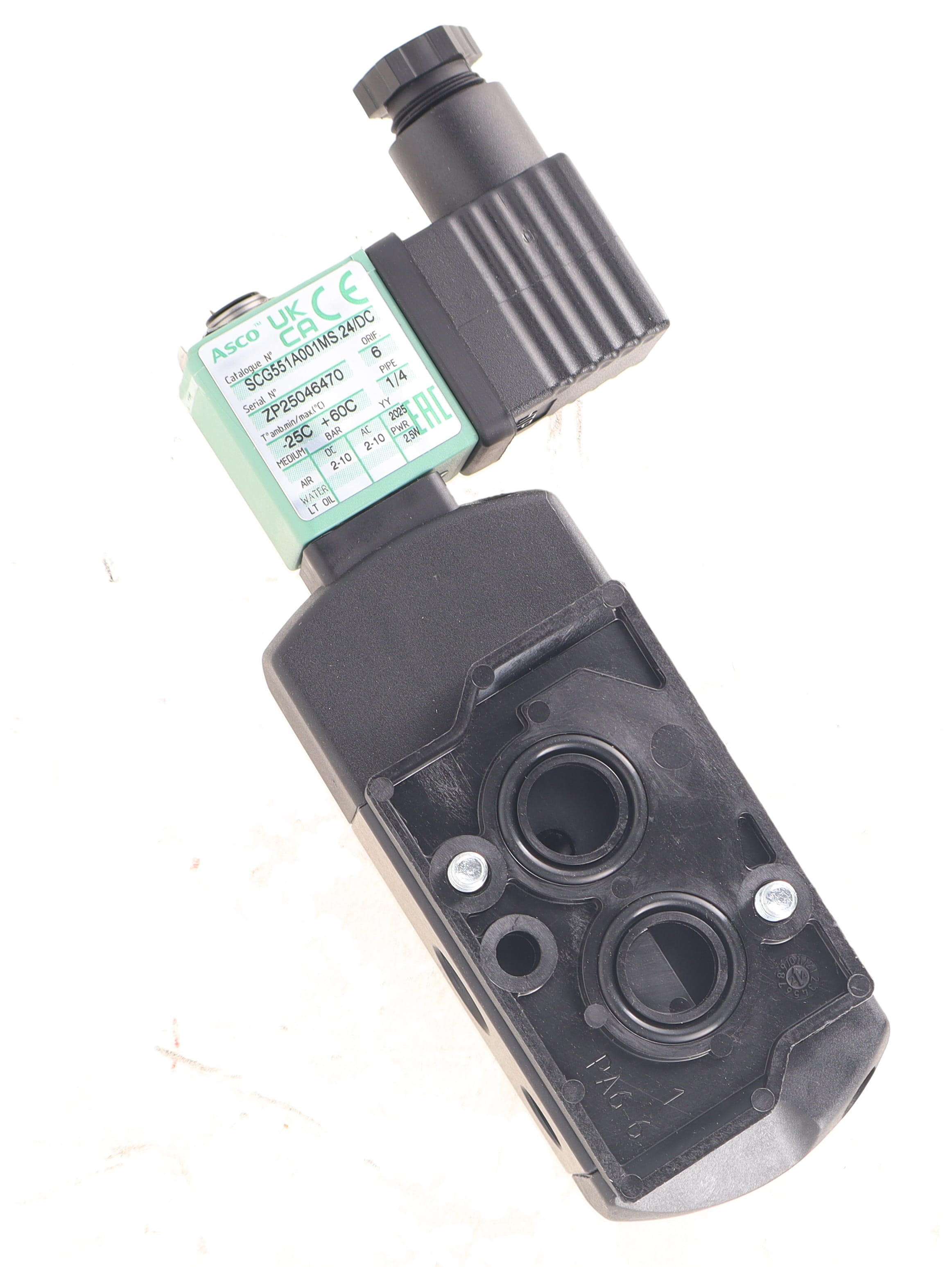 VALVE, SOLENOID IP65 24V DC