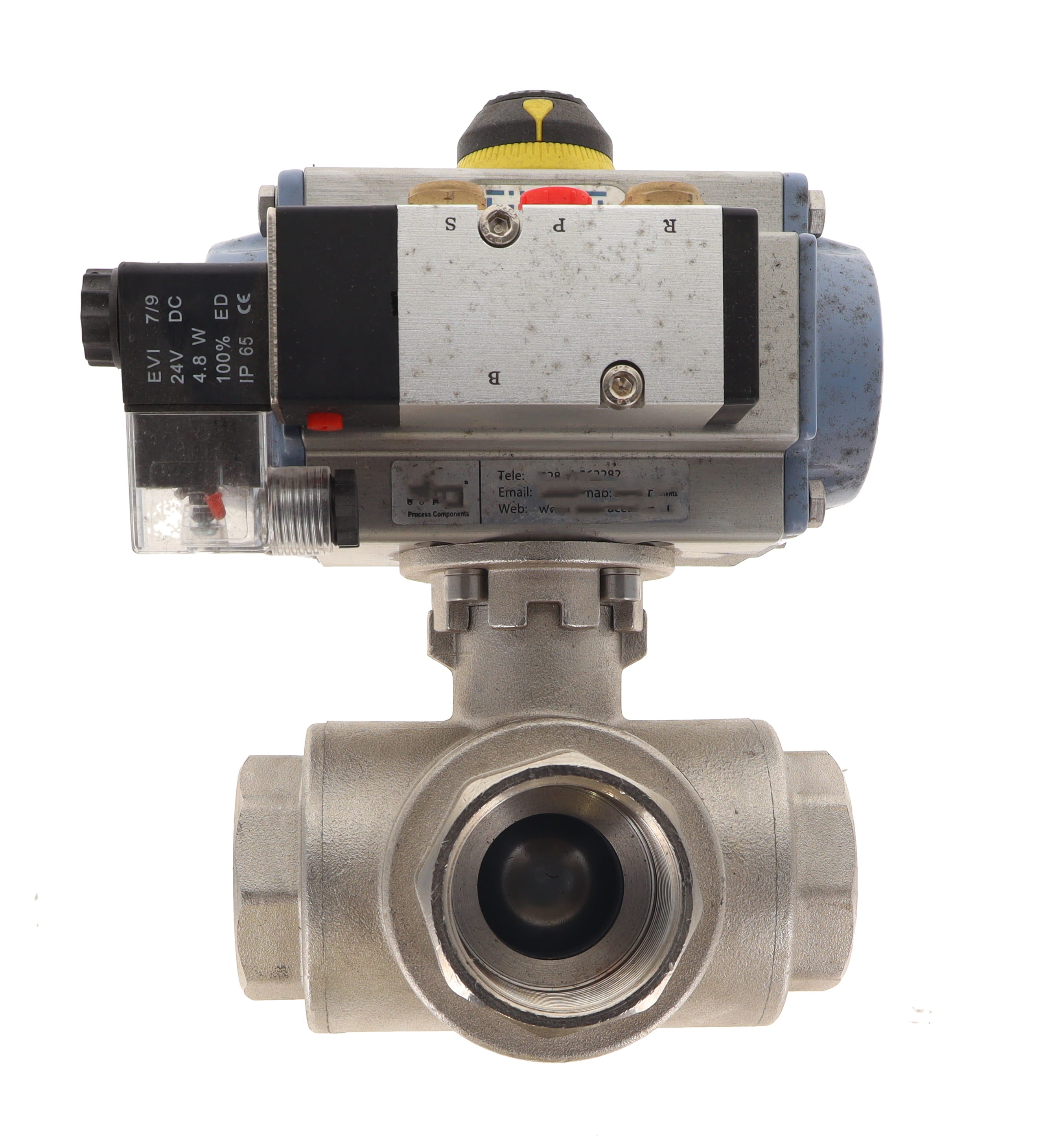 VALVE, BALL PNEUMATIC ACTUATED 3WAY