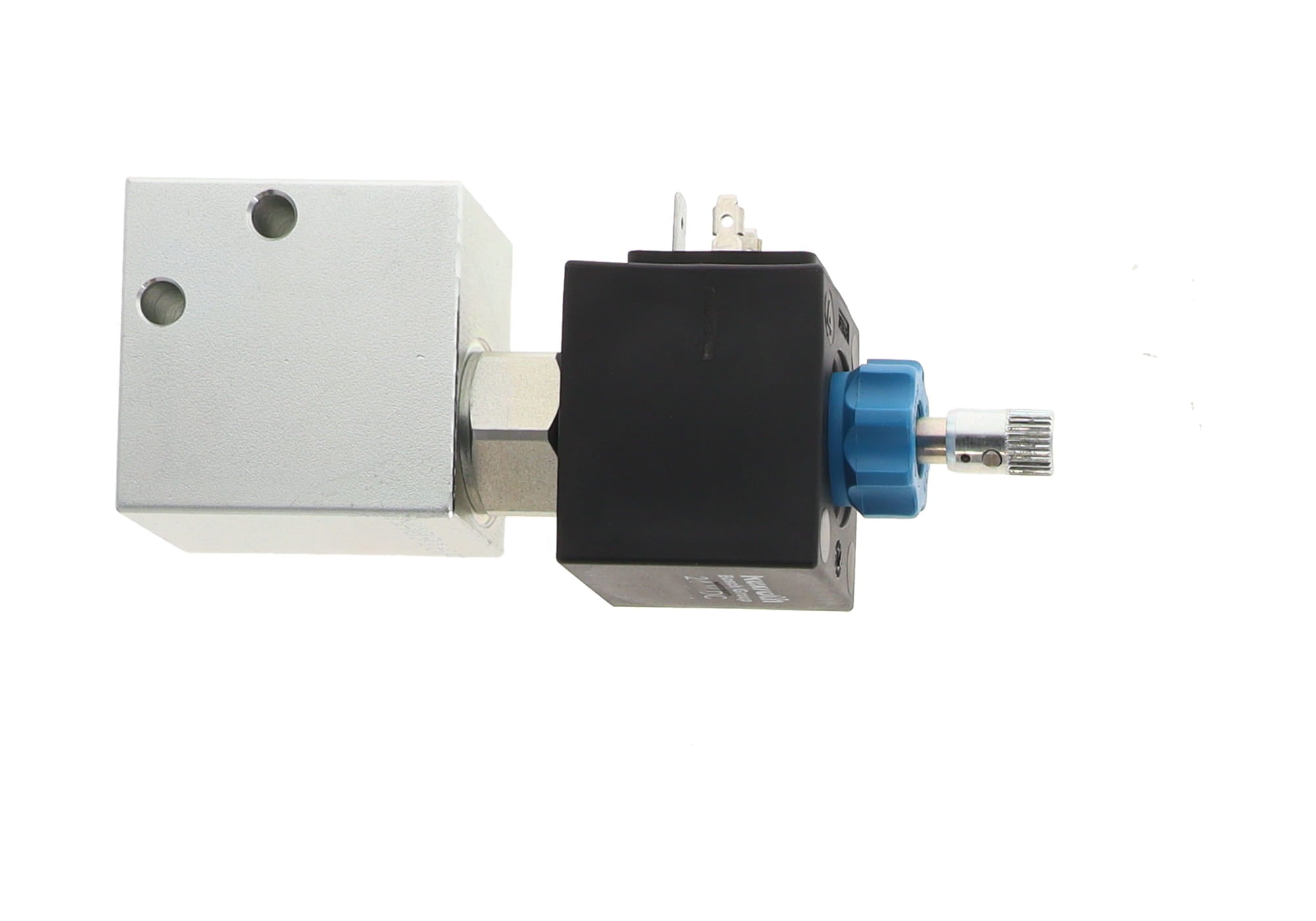 VALVE, POPPET 24VDC W/ 3/8 IN LINE BODY