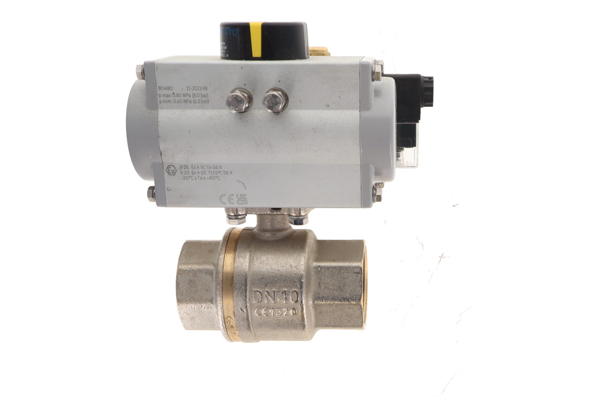 VALVE, BALL ACTUATOR PNEUMATIC 1-1/2 IN