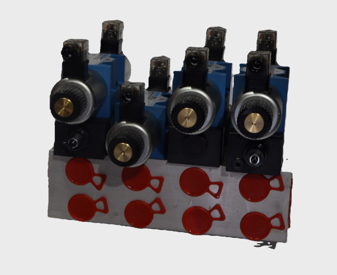 VALVE, 4 STAT S/PORT MANIFOLD W/ MAN OVERRIDE