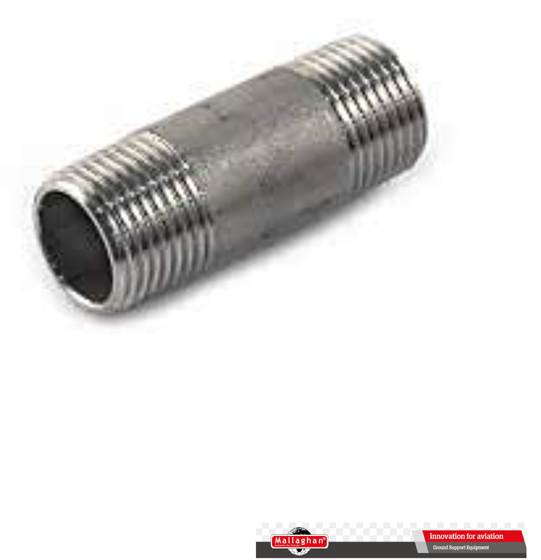NIPPLE, 1 INCH-T/T M EQUAL BARREL GRADE 316