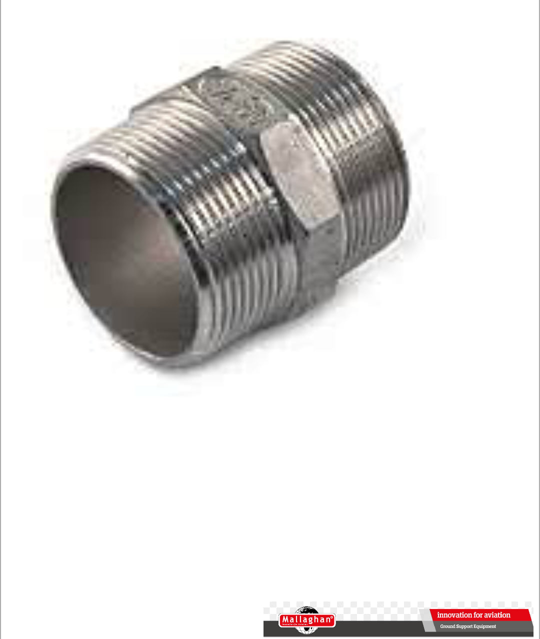 NIPPLE, 11/2 INCH-T/T M EQUAL HEX GRADE 316
