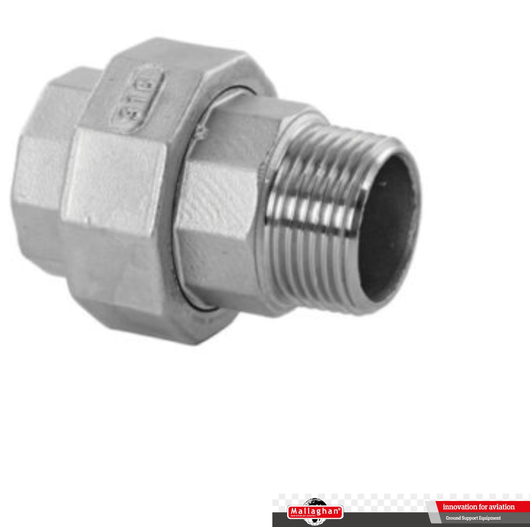 UNION, 11/2 INCH CONICAL GRADE 316