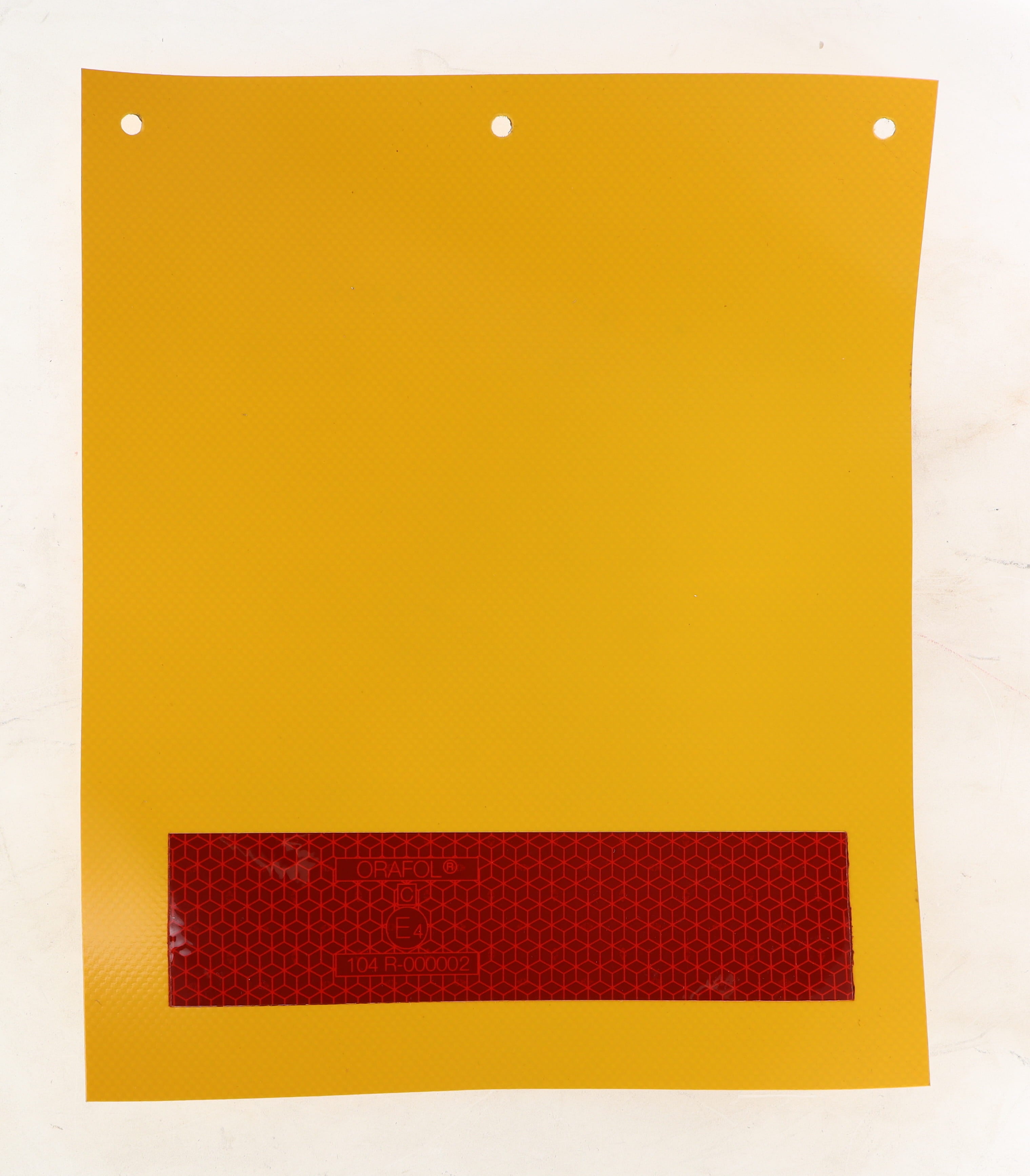 PANEL, TAIL-LIFT FLAG WITH RED REFLECTIVE STRIP INNER