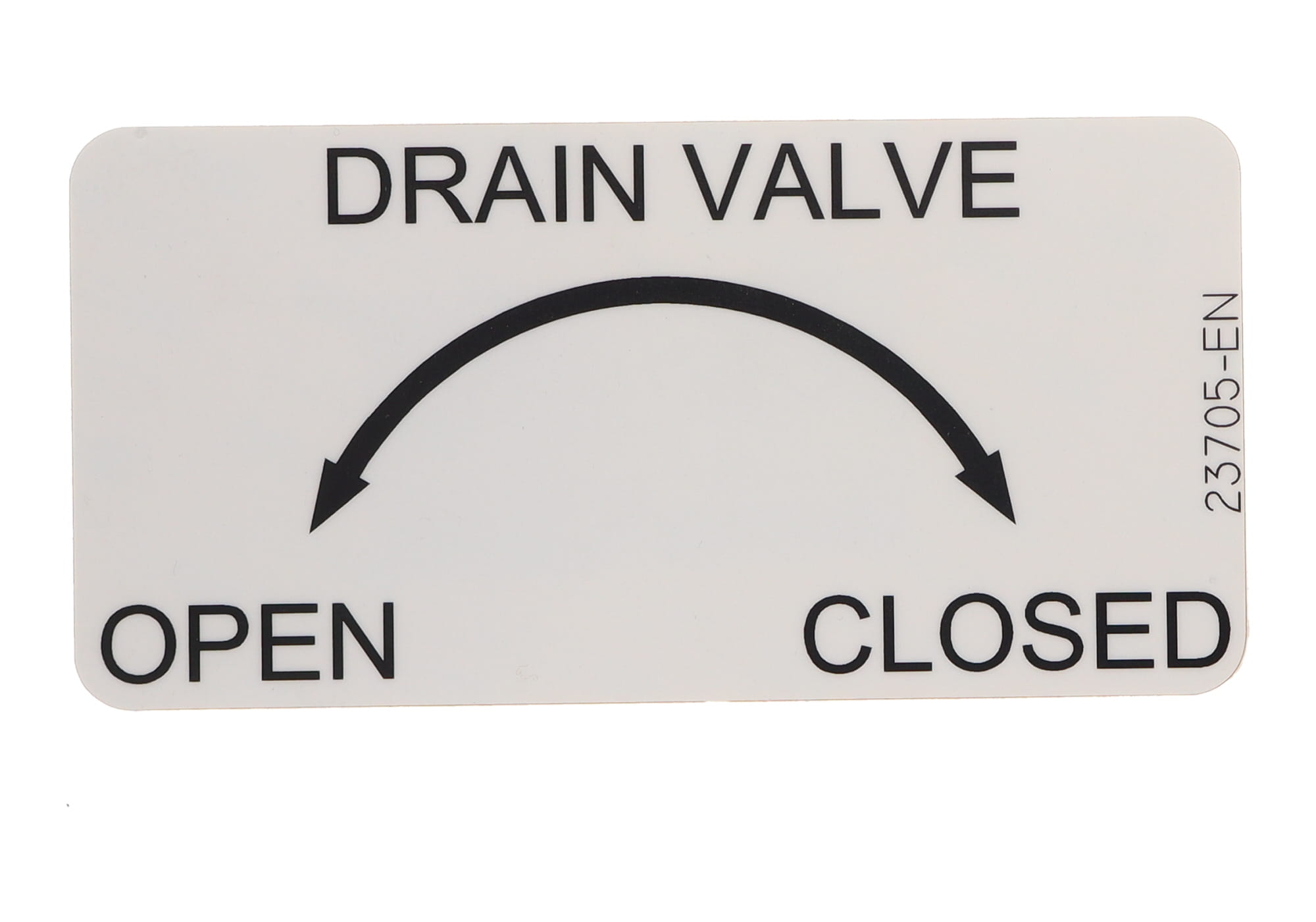 VALVE, DRAIN OPEN CLOSED