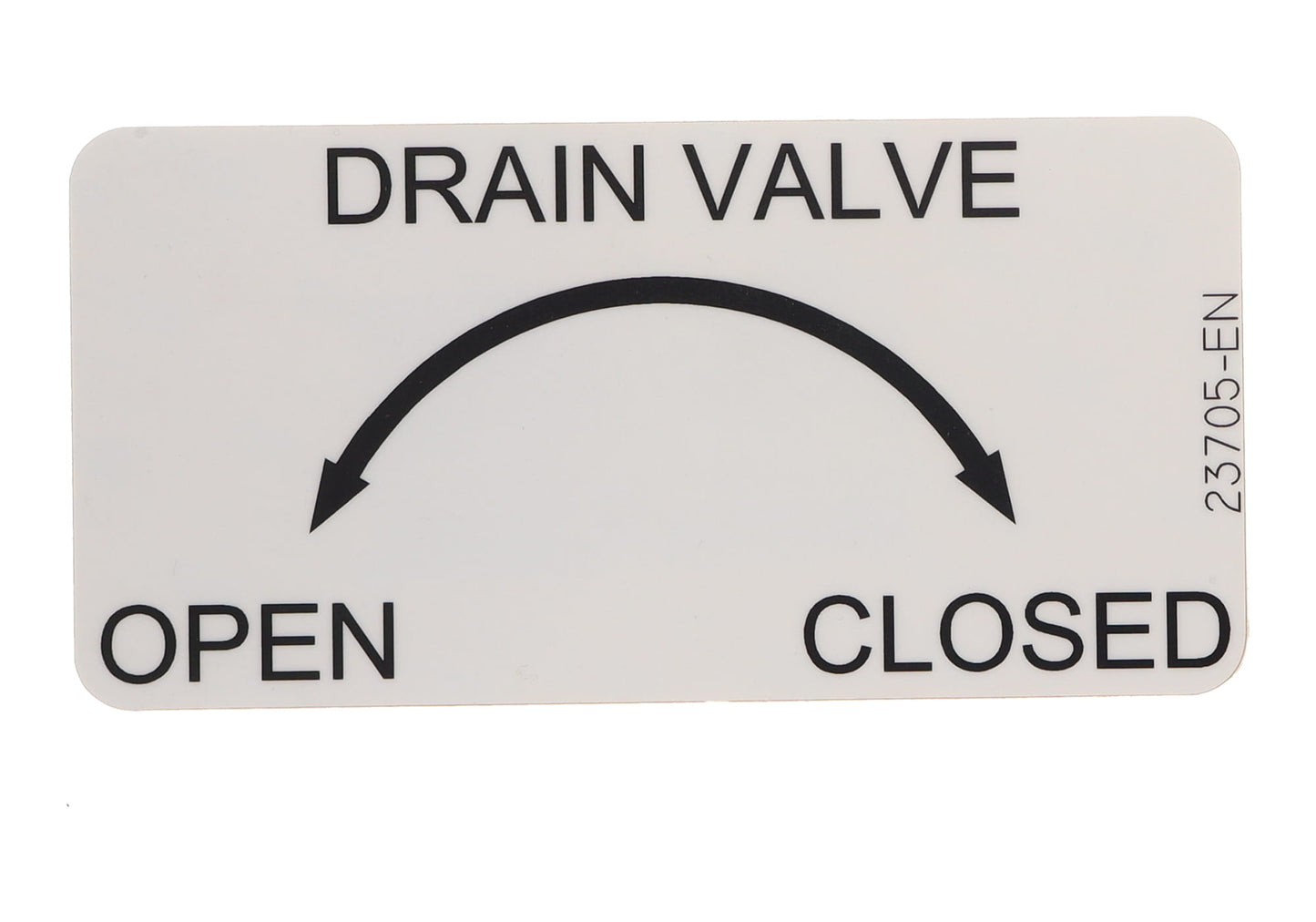 VALVE, DRAIN OPEN CLOSED