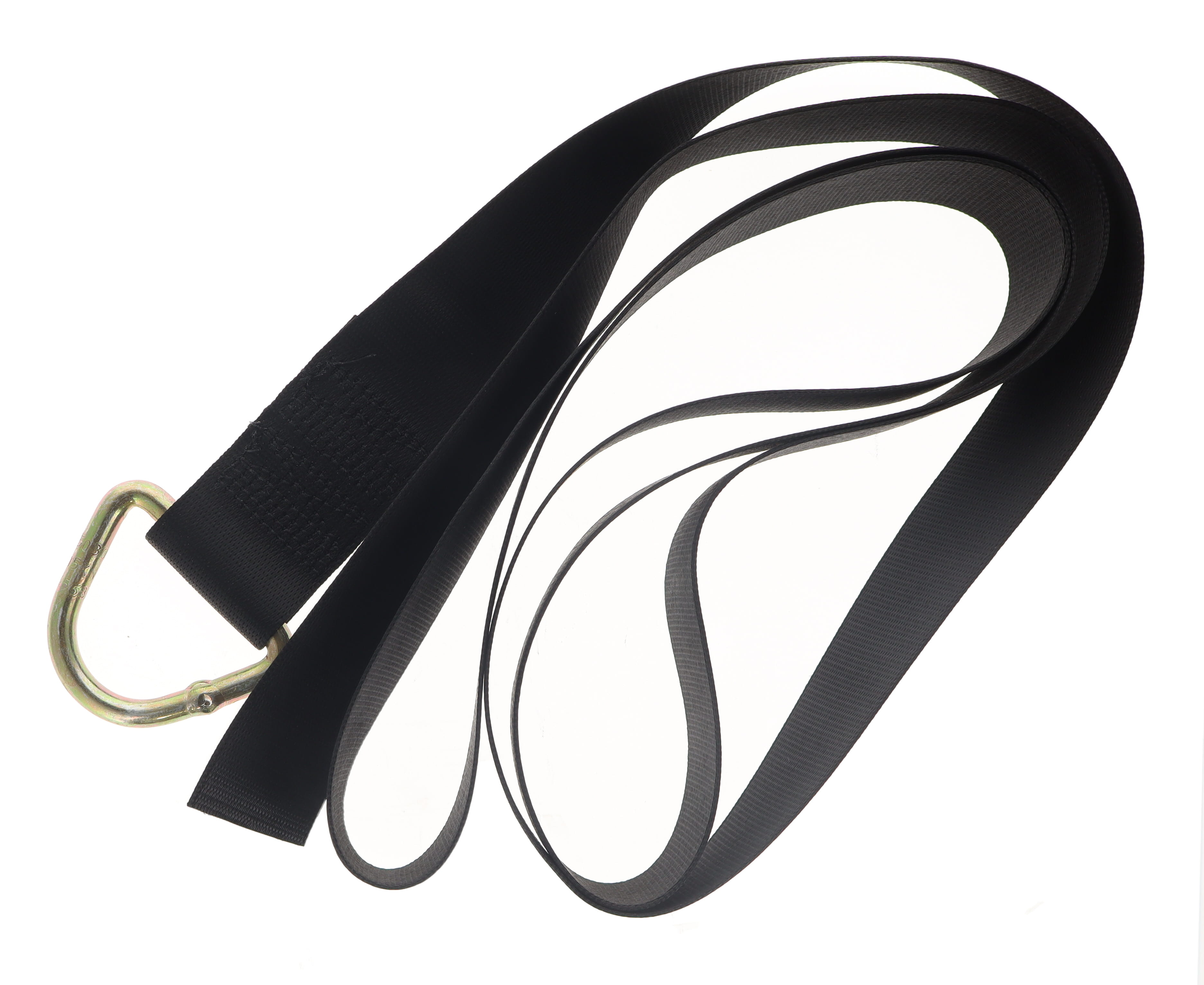 STRAP, BELLOW BLACK NYLON 8F W/DRING